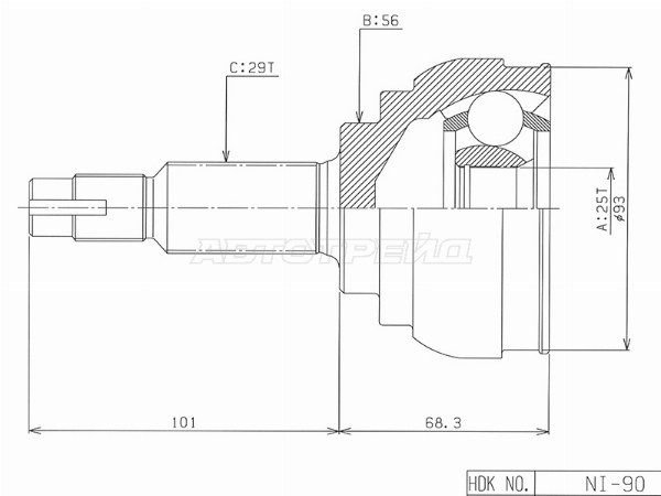 Шрус Nissan Maxima