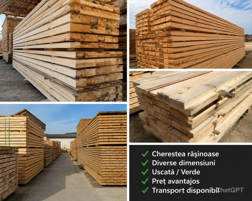 Cherestea rășinoase – calitate superioară, preț avantajos