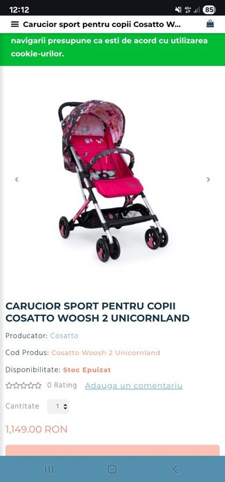Caricior sport pliabil Cosatto