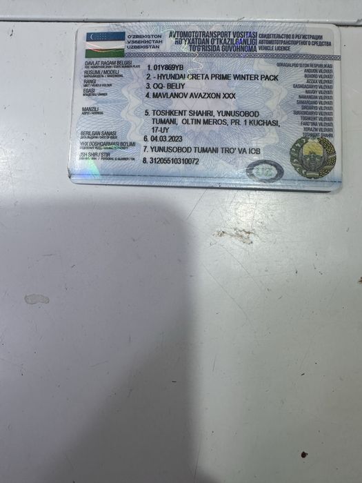 Hyndai Greta сотилади