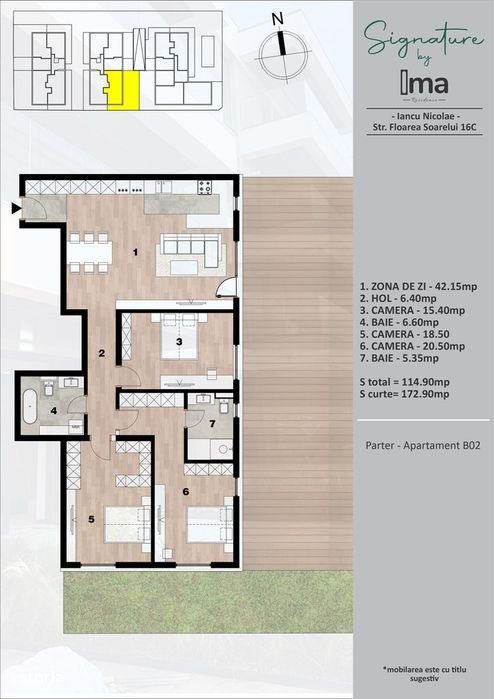 4 camere proiect nou IMA Residence Pipera Iancu Nicolae