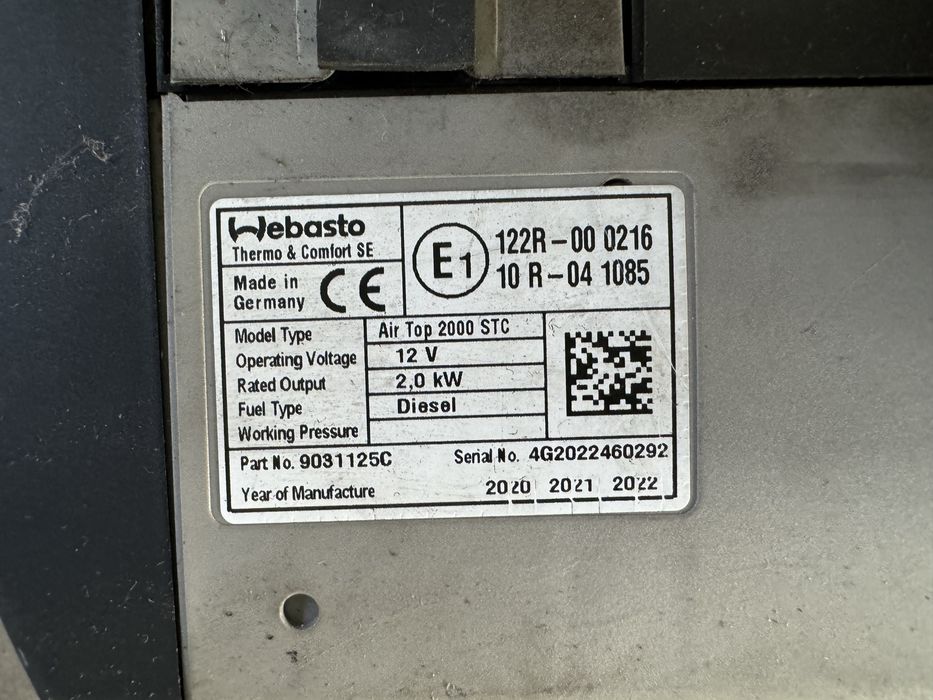 Webasto cu Display / programare