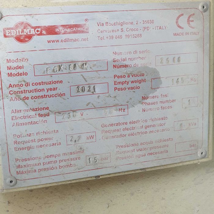 Fiat Ducato si pompa de tencuit