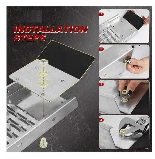 Метална рампа за мотор Сгъваема с 200кг товароносимост 180см