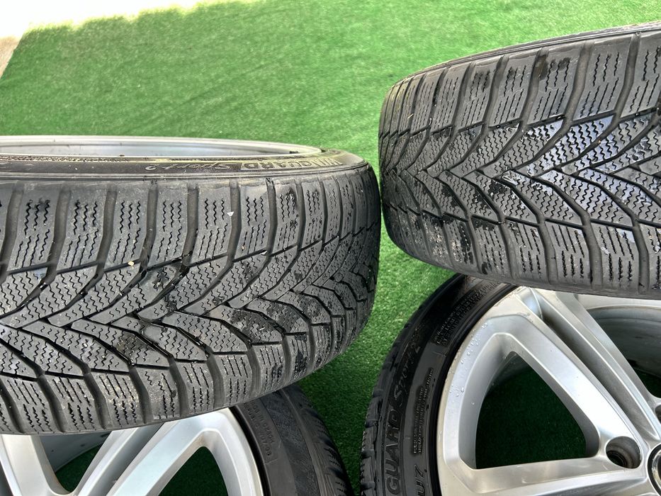 5х112 17 8j ET 41 за vw passat golf 5 6 touran tiguan skoda seat kadi с зимни гуми