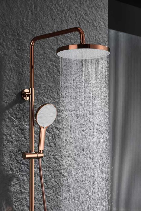 Интелигентна душ система Rose Gold с термостат и LED дисплей D47