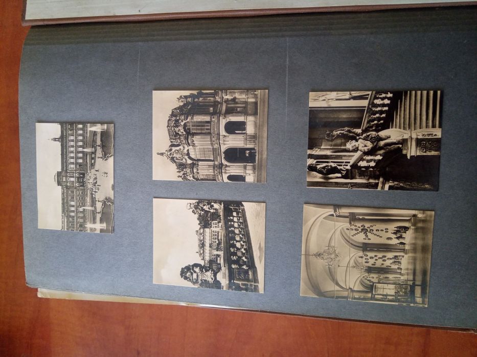 АЛБУМ със Стари Картички и Снимки 148 бр. Големи и 34 бр. Малки