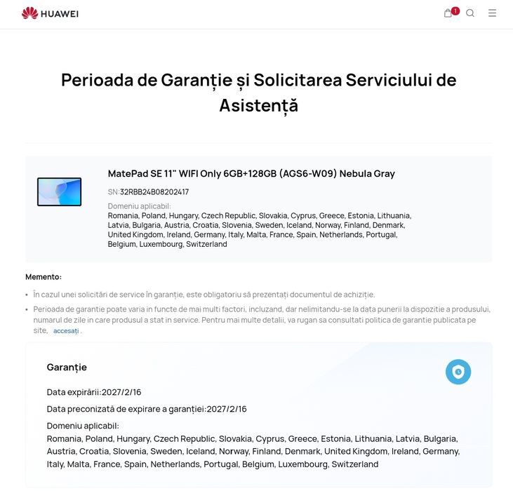Huawei MatePad Se 11 - 6gb / 128 Gb - Impecabilă