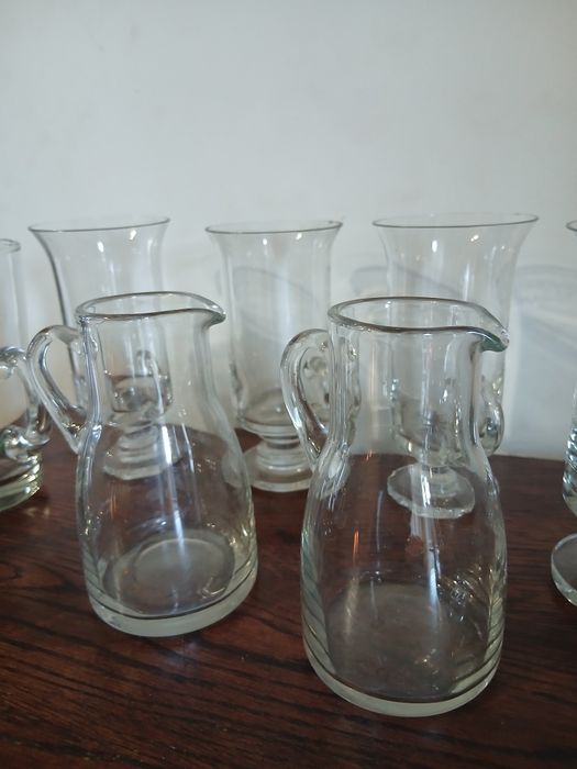 Vand 9  pahare vintage anii 80 stare  perfecta