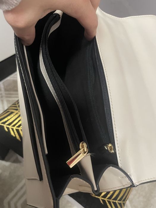 Светлобежова чантичка 25/19 см