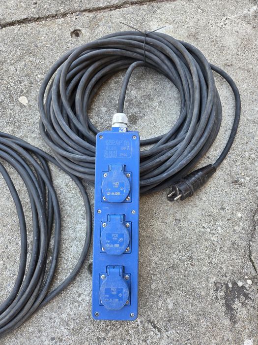Cablu prelungitor șantier / camping IP44 – 3 x 2,5
