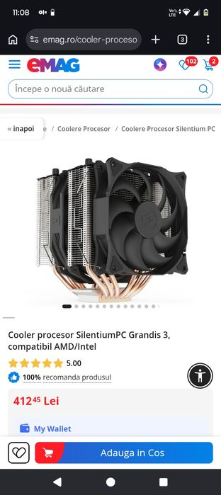 Cooler Sillentium Grandis 3 TDP 250