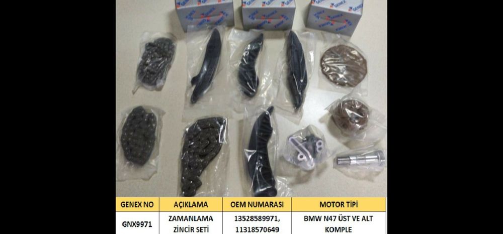 пълен комплект вериги ,зъб4атки за  BMW N47