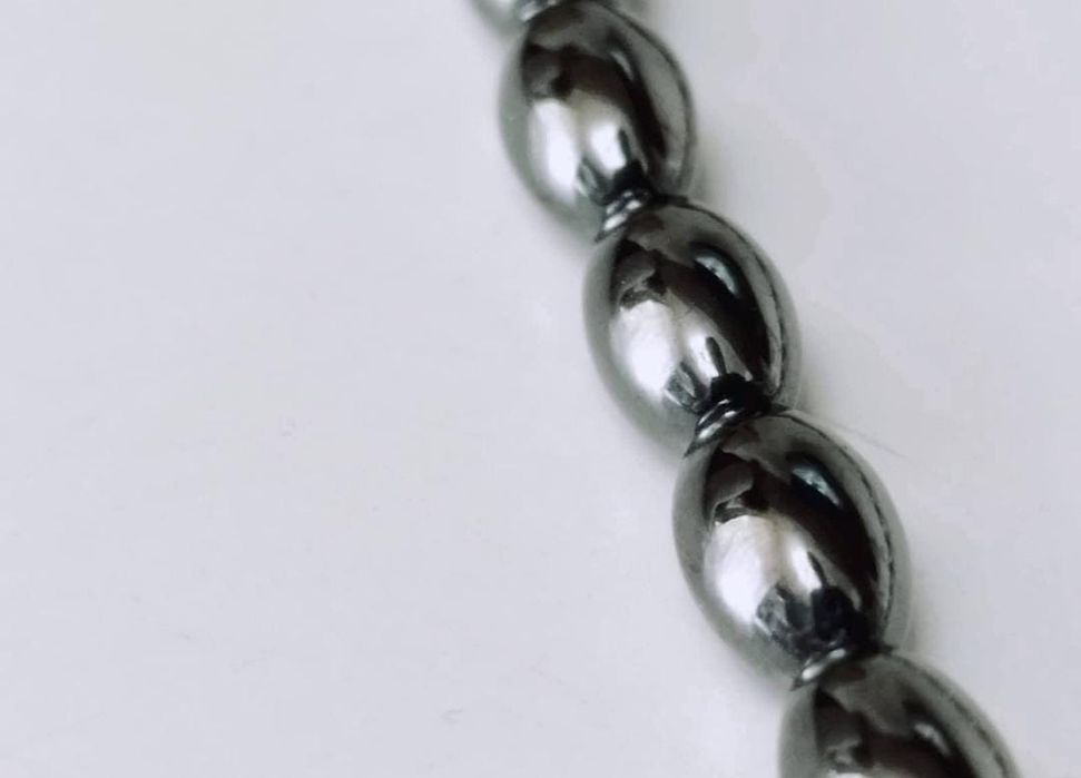 Rozariu (Tasbih) cu margele de hematit natural, copii