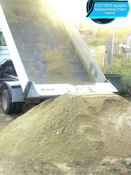 Amestec agregate nisip  balast piatră  transport