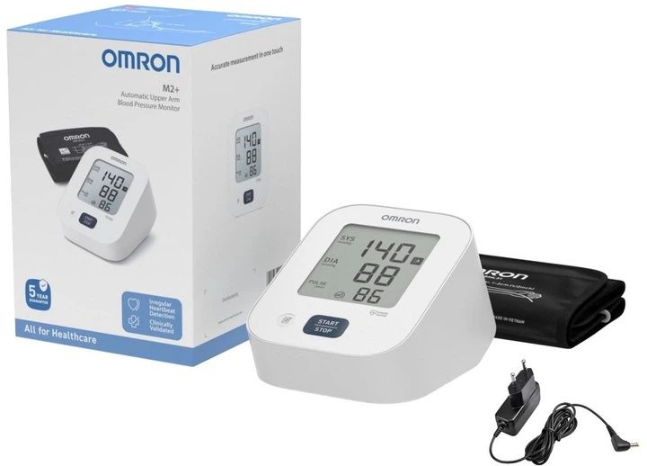 Тонометр автоматический с адаптером Omron M2+
