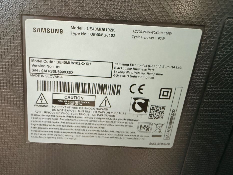 Smart TV Samsung, 101 cm