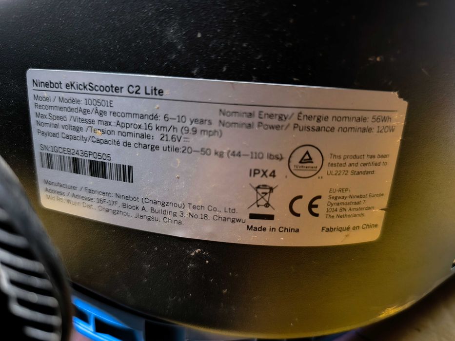 Електрическа тротинетка Ѕеgwау Nіnеbоt еКісkЅсооtеr С2 Lіtе