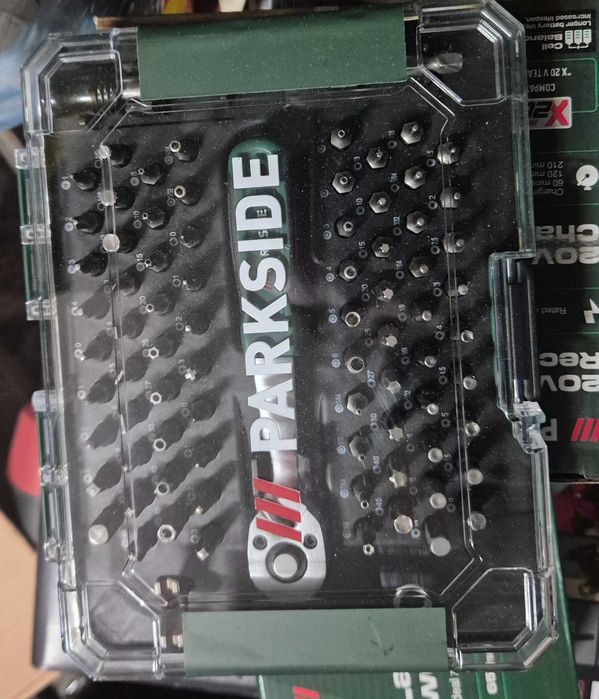 PARKSIDE Тресчотка и комплект битове 81 части, Нов