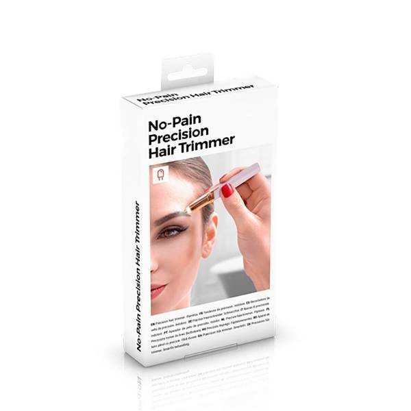 Epilator facial de precizie portabil fara durere lumina LED alb/auriu