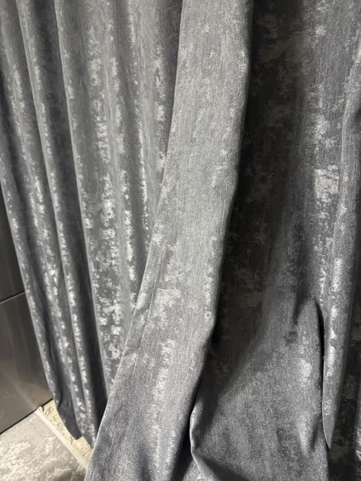 Шторы серые плотные