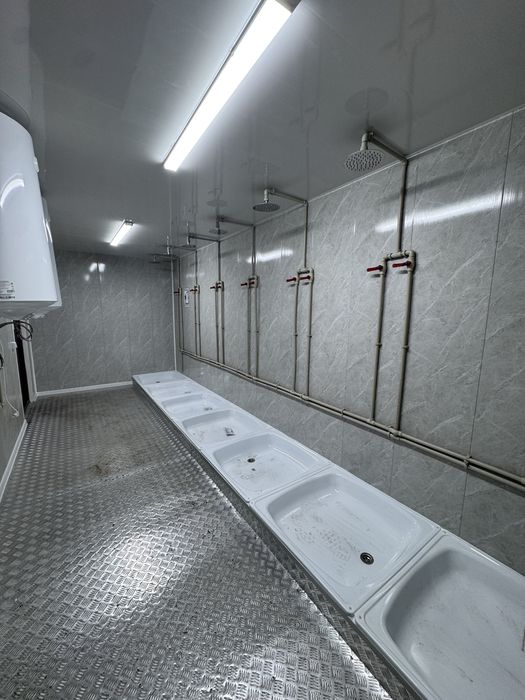 Контейнер баня, душ, туалет, охрана