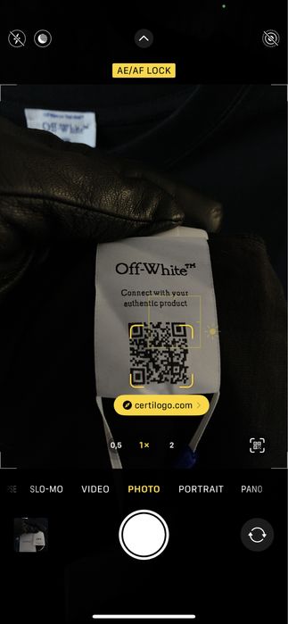 Tricou OFF-White • Calitate TOP • Caravaggio Angel S/S Over • Cod QR