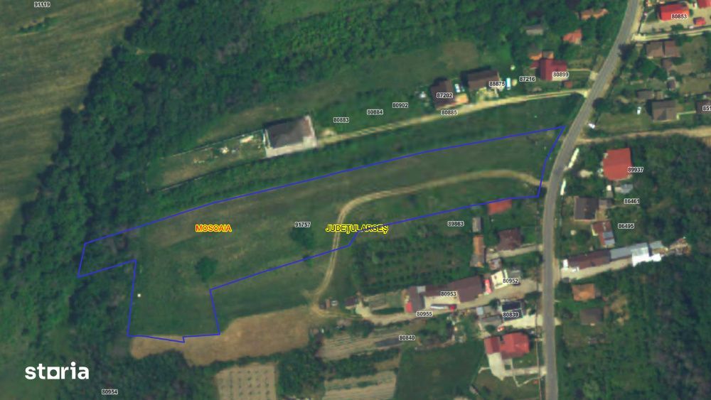 Teren de vanzare – comuna Mosoaia, zona Hintesti