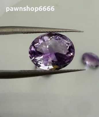 Лот естествени фасетирани аметисти – 7.85 ct (3 броя) – отлична шлифовка