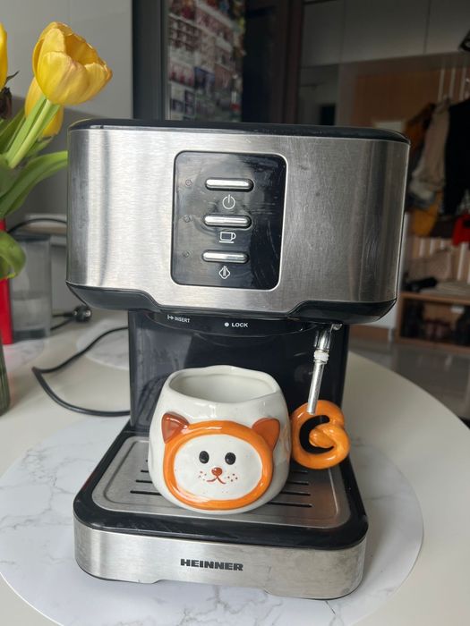 Espressor manual Heinner Brassile HEM-850IXBK