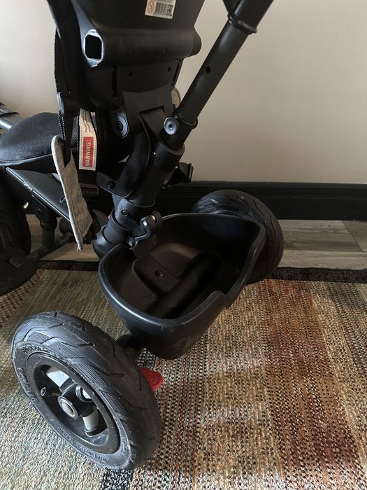 Трёхколесный велосипед коляска, черный