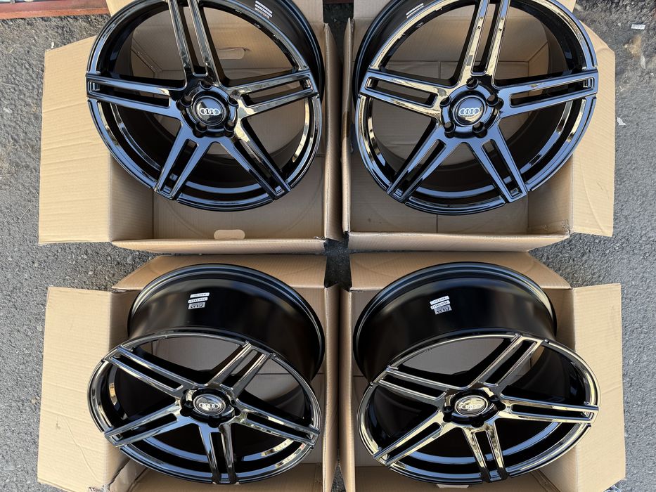 Jante aliaj noi full black AUDI A3 A4 A5 A6 Q2 Q3 - 5x112 R18