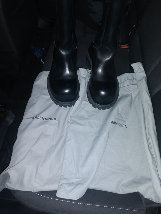 Balenciaga leather boots