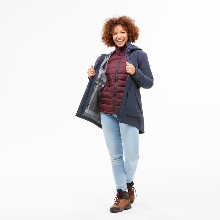 Geacă Impermeabilă 3 în 1 Iarnă Drumeție - produs resigilat Decathlon