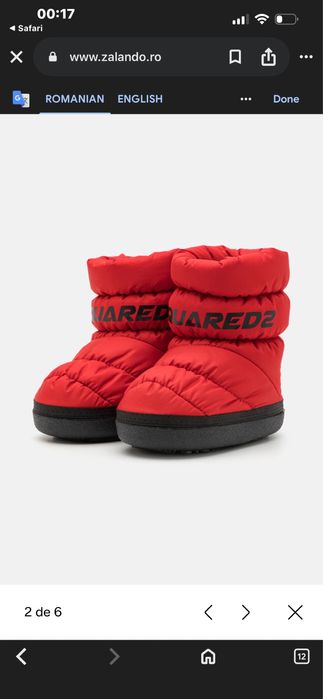 Cizme dsquared2 , asemenatoare moon boot, pentru zapada