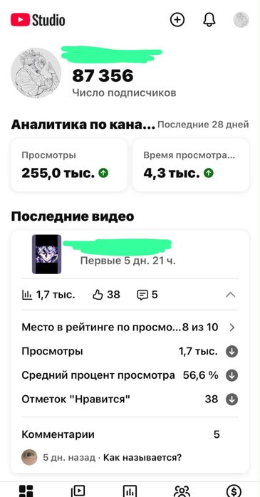 Продам ютуб канал