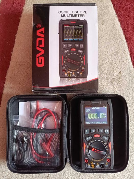 GVDA GD188 Complet de măsură digital All-in-One (3 în 1): Multimetru + Osciloscop + Generator de semnal, True RMS, 12 MHz, 50 Msps - NOU