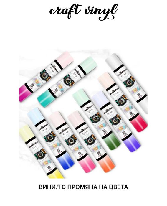 Самозалепващо фолио и вино за режещи плотери