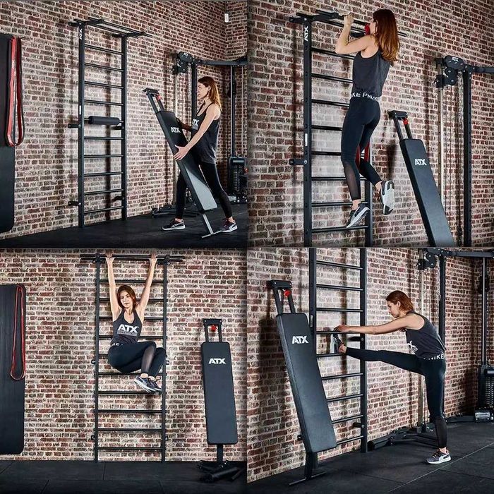 Шведска Стена с Пейка ATX Wall Bar Gym, Фитнес Уреди и Стойки