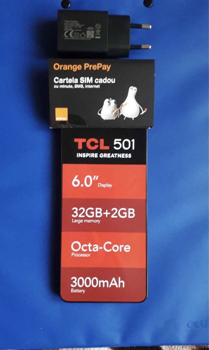 Telefon smart marca TCL 501 nou