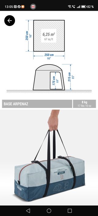 Arpenaz Base 6 persoane