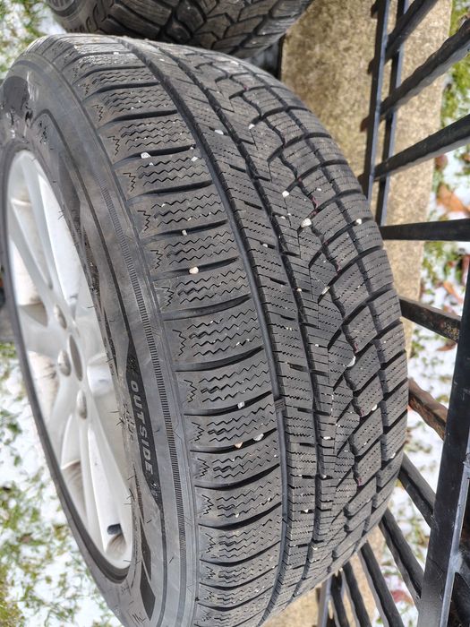 Jante aliaj+ cauciuc 225.55.17 de iarnă,stare foarte buna..