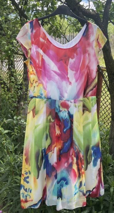 Rochie superbă  muticolora de vara
