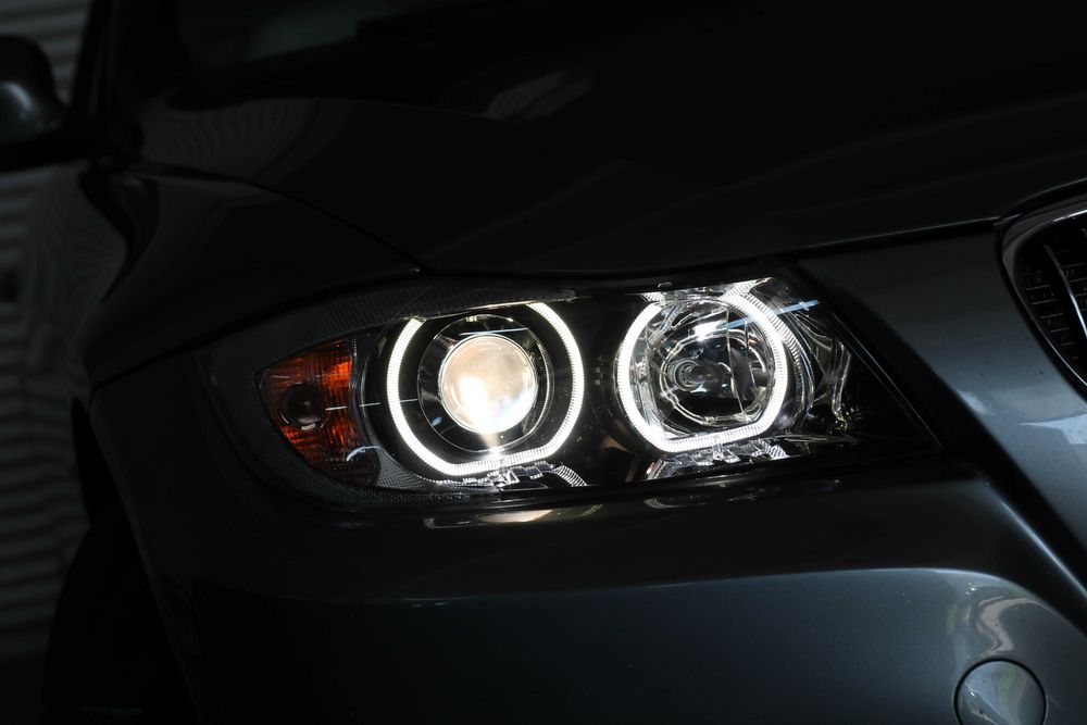 1. Faruri BMW Seria 3 E90 Angel Eyes Garantie 12 luni