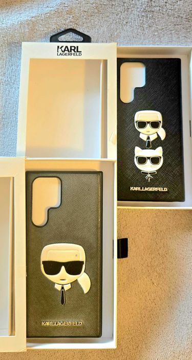 Оригинални калъфи за телефон  SAMSUNG GALAXY S22 ULTRA  от 6Е и 13 Е , Samsung  и Karl Lagerfeld и три бр. силиконови .
