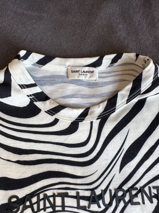 Тениска Saint Lurent/ Потник Balmain / Латексов панталон We11done