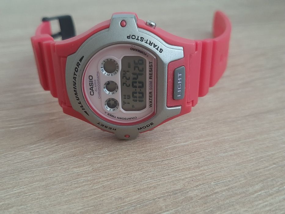 Ceas dama/copii -Casio LW-202H Illuminator – Roz/Magenta