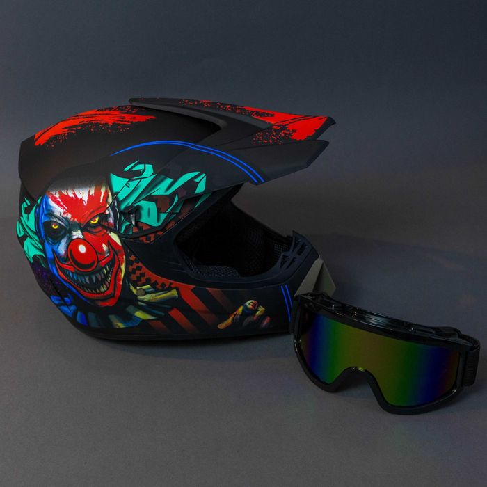 Каска с очила за ел. тротинетка , велосипед , мотокрос