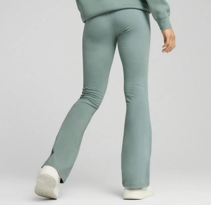 Разкроен клин Puma в цвят пистачо