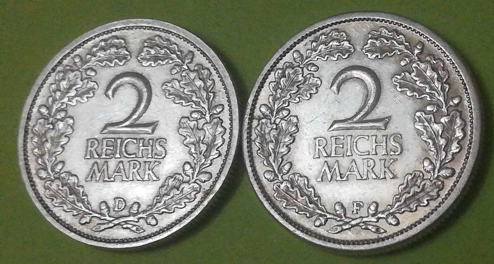 РАйх марки 1931г. букви F, D и Е